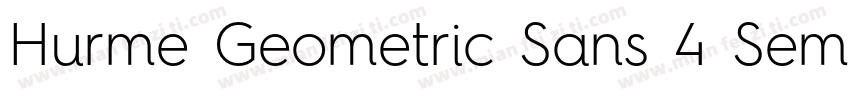 Hurme Geometric Sans 4 SemiBold字体转换